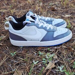 Nike Court Borough Low 2 Shoes Youth Size 4Y White BQ5448-019 Casual Sneakers